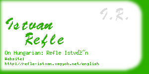 istvan refle business card
